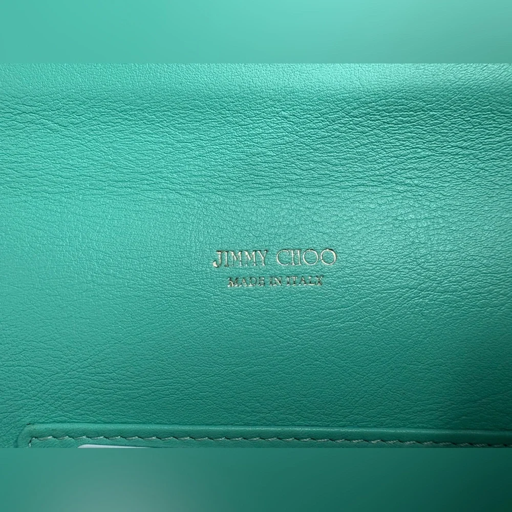 Jimmy Choo Aqua Leather Wallet, perfect condition/never worn. - Picture 7 of 10